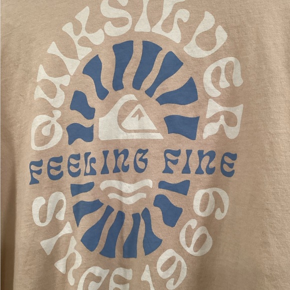 Quiksilver Oversized Crop Graphic Long Sleeve Tee in Pebble - Picture 10 of 10